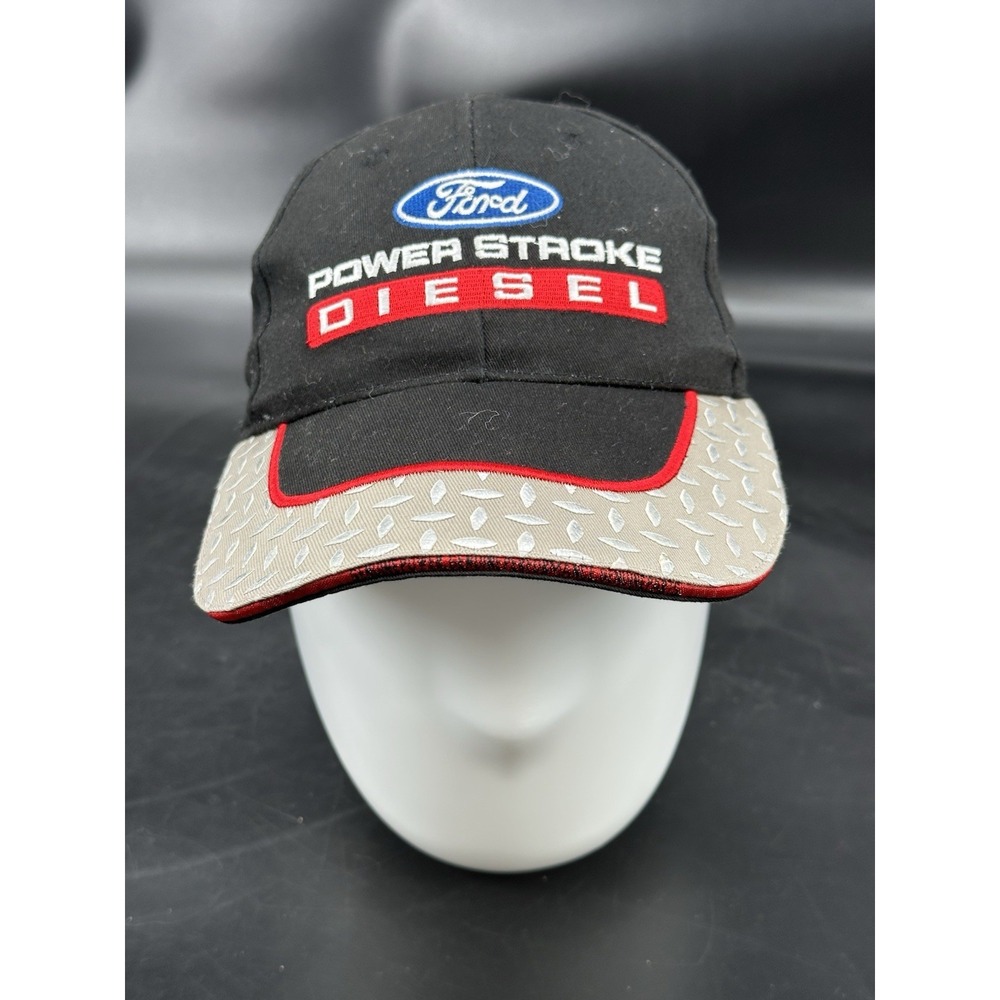 Ford Power Stroke Diesel Diamond Plate Bill Strap Back Hat Adjustable Cap